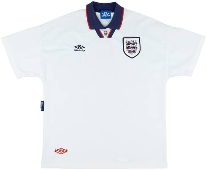 1993-95 England Home Shirt - 6/10 - (XL)