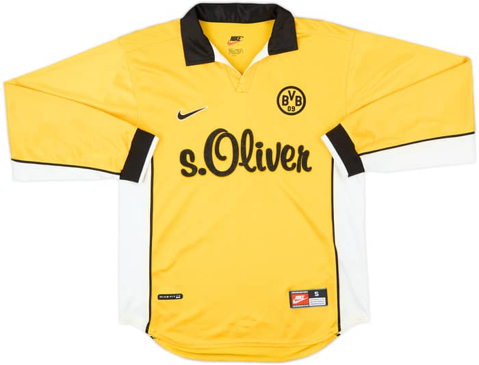 1998-00 Borussia Dortmund Home L/S Shirt - 8/10 - (S)