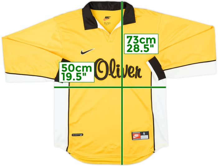 1998-00 Borussia Dortmund Home L/S Shirt - 8/10 - (S)