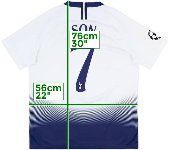2018-19 Tottenham Home Shirt Son #7 - 7/10 - (L)