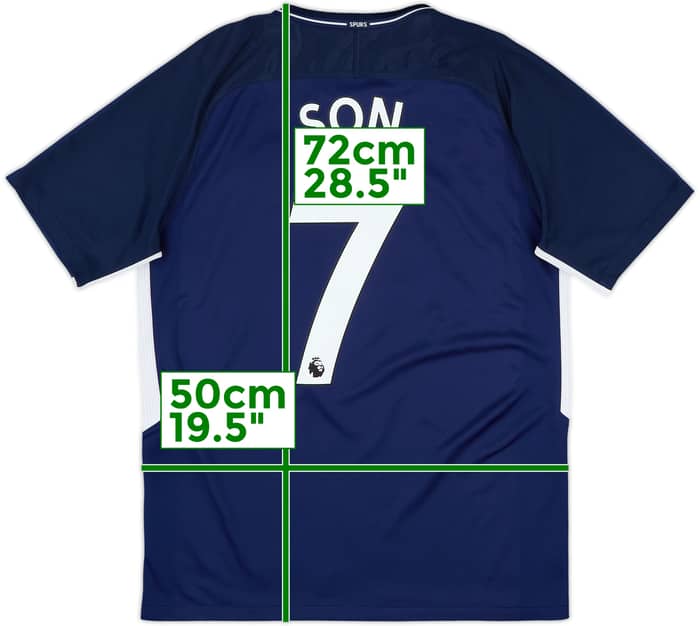 2017-18 Tottenham Away Shirt Son #7 - 8/10 - (M)