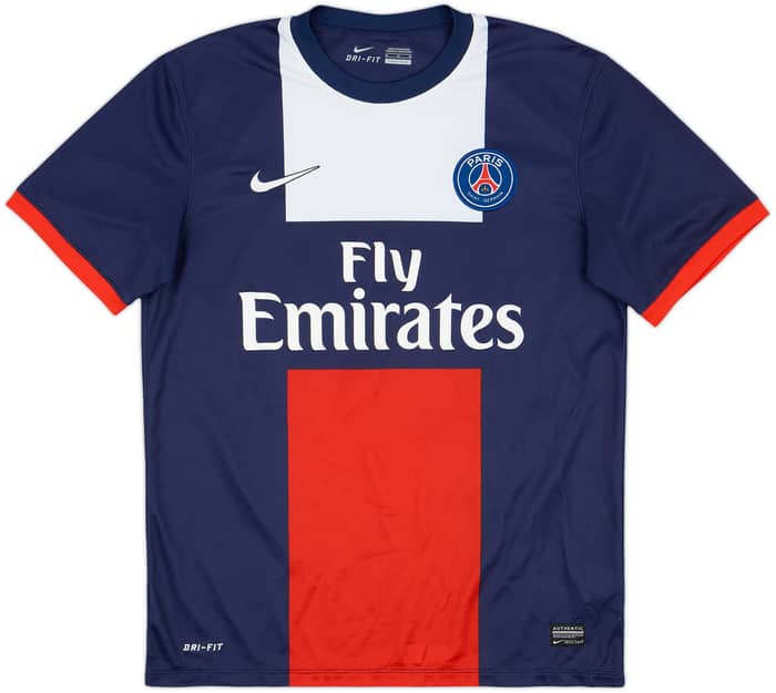2013-14 Paris Saint-Germain Home Shirt Beckham #32 - 8/10 - (M)
