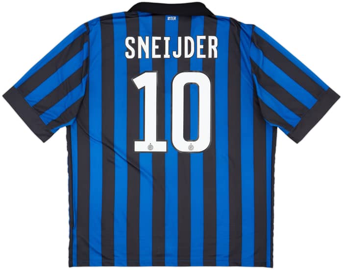 2011-12 Inter Milan Home Shirt Sneijder #10 - 9/10 - (XXL)