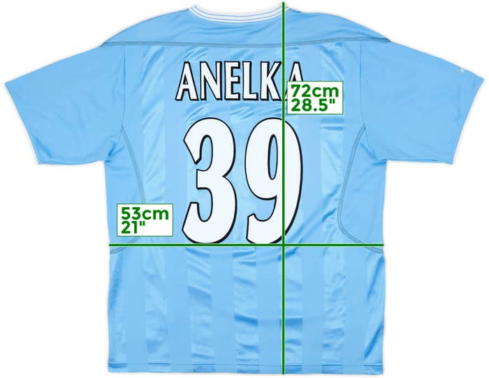 2003-04 Manchester City Home Shirt Anelka #39 - 8/10 - (M)