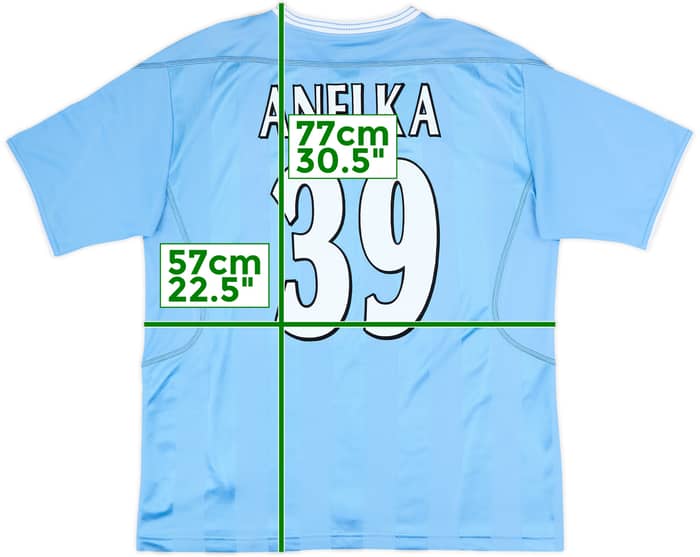 2003-04 Manchester City Home Shirt Anelka #39 - 8/10 - (L)