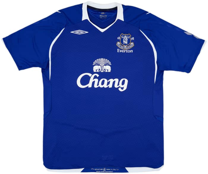 2008-09 Everton Home Shirt Baines #3 - 7/10 - (L)