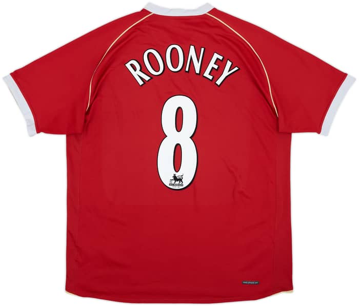 2006-07 Manchester United Home Shirt Rooney #8 - 5/10 - (XL)