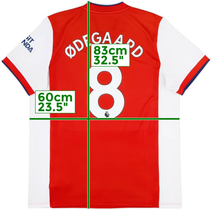 2021-22 Arsenal Home Shirt Odegaard #8 - 7/10 - (XL)