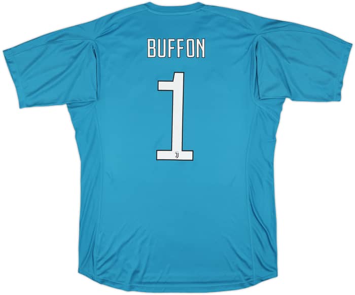 2017-18 Juventus GK S/S Shirt Buffon #1 - 9/10 - (XL)