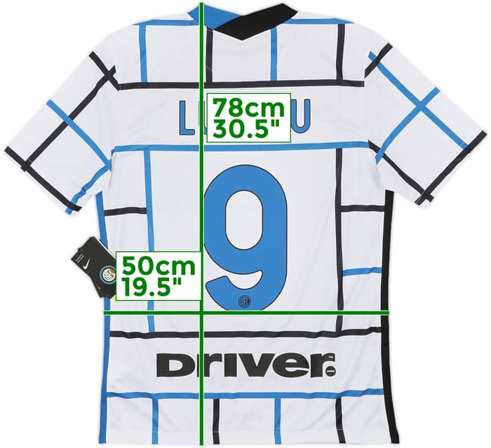 2020-21 Inter Milan Away Shirt Lukaku #9 (M)