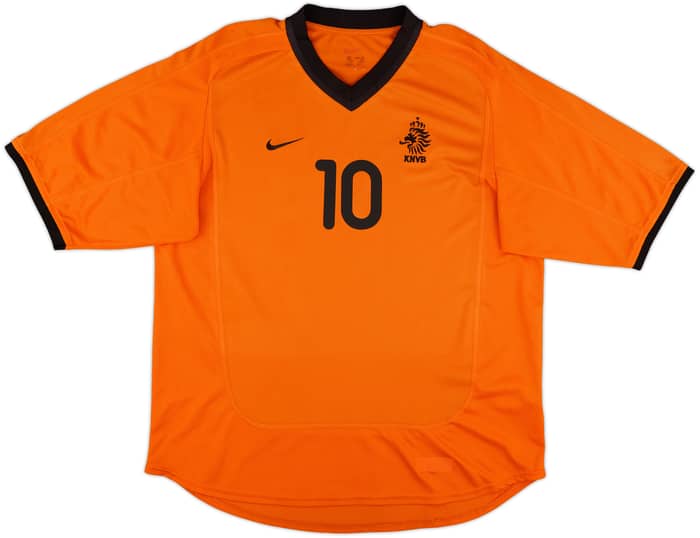 2000-02 Netherlands Home Shirt Bergkamp #10 - 9/10 - (M)