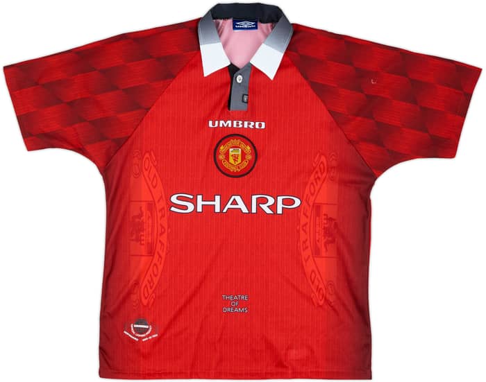 1996-98 Manchester United Home Shirt Cantona #7 - 5/10 - (L)