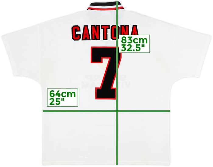 1996-97 Manchester United Away Shirt Cantona #7 - 6/10 - (XXL)