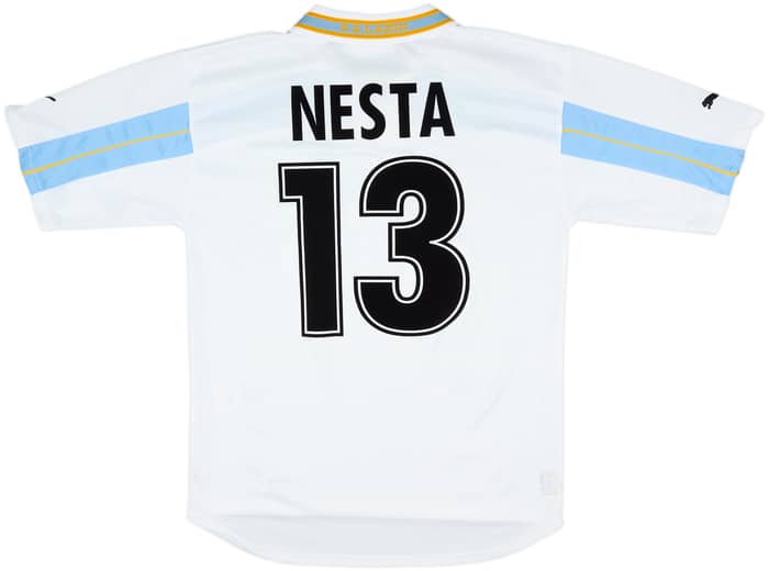 1999-00 Lazio Centenary Home Shirt Nesta #13 - 6/10 - (M)