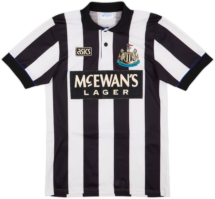 1993-95 Newcastle Home Shirt Cole #9 - 7/10 - (S)