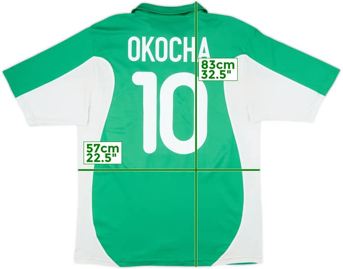2000-01 Nigeria Home Shirt Okocha #10 - 6/10 - (L)