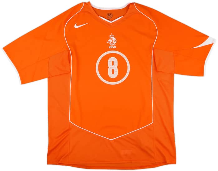 2004-06 Netherlands Home Shirt Davids #8 - 10/10 - (XL)