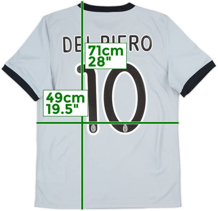 2009-10 Juventus Away Shirt Del Piero #10 - 7/10 - (S)