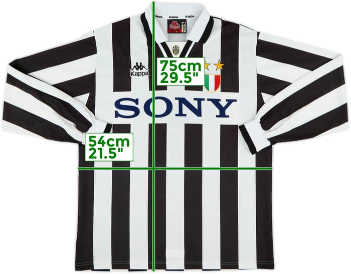 1995-97 Juventus Home L/S Shirt - 6/10 - (M)