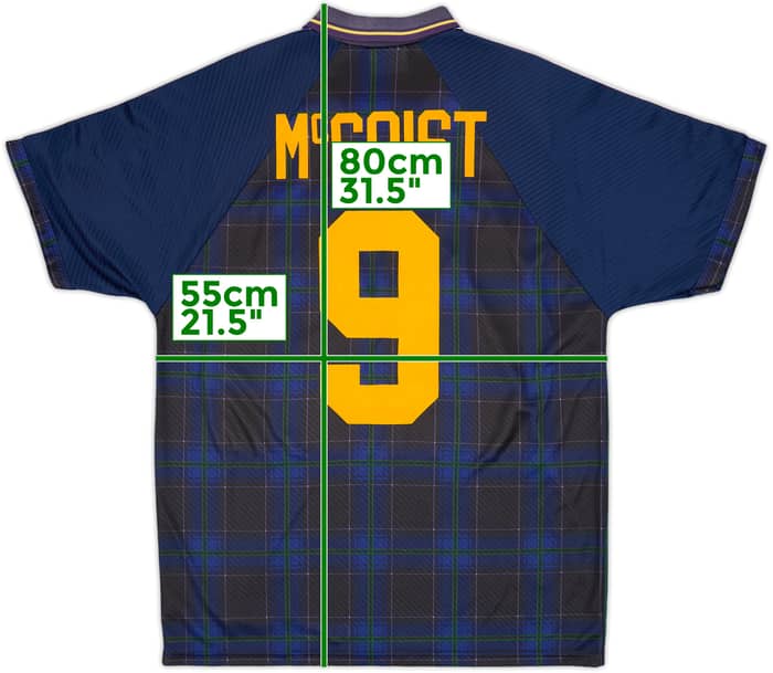 1994-96 Scotland Home Shirt McCoist #9 - 9/10 - (L)