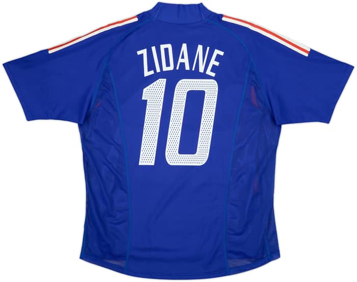 2002-04 France Player Issue Home Shirt Zidane #10 - 8/10 - (L)