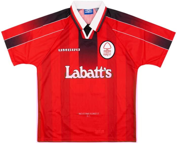 1996-97 Nottingham Forest Home Shirt Haaland #18 - 10/10 - (L)