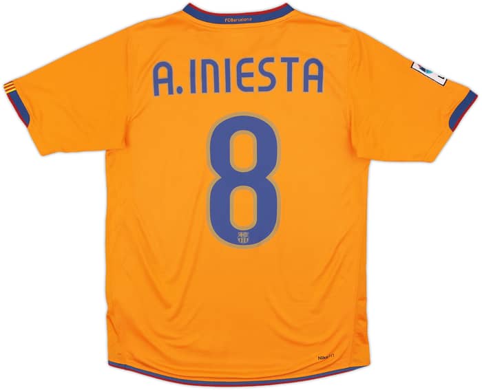 2007-08 Barcelona Third Shirt A.Iniesta #8 - 8/10 - (S)