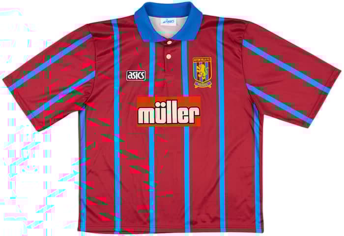 1993-95 Aston Villa Home Shirt McGrath #5 - 10/10 - (XL)
