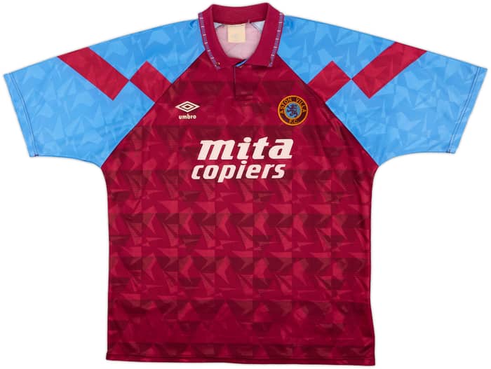 1990-92 Aston Villa Home Shirt - 9/10 - (XL)