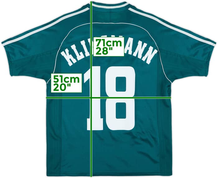 1998-00 Germany Away Shirt Klinsmann #18 - 8/10 - (S)