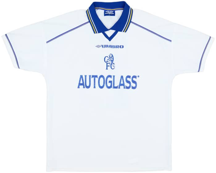 1998-00 Chelsea Away Shirt Zola #25 - 8/10 - (XL)