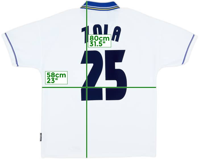 1998-00 Chelsea Away Shirt Zola #25 - 8/10 - (XL)
