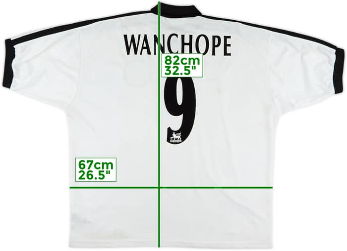 1997-98 Derby County Home Shirt Wanchope #9 - 8/10 - (XXL)