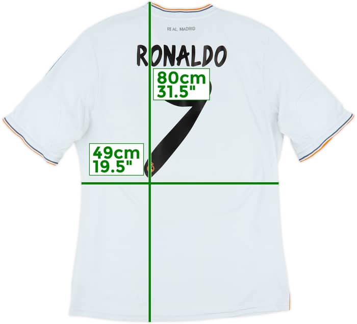 2013-14 Real Madrid Home Shirt Ronaldo #7 - 7/10 - (L)