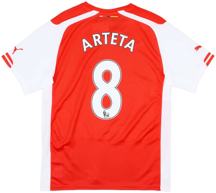 2015-16 Arsenal Home Shirt Arteta #8 (M)