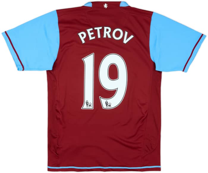 2007-08 Aston Villa Home Shirt Petrov #19 - 8/10 - (S)