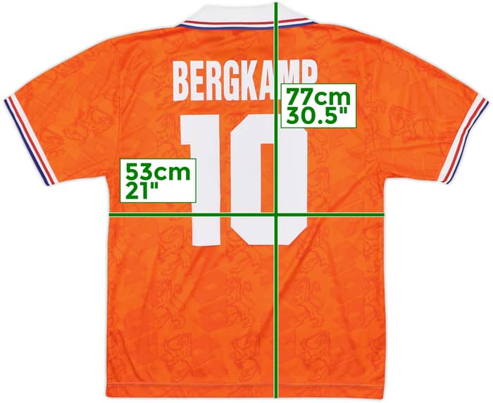 1994 Netherlands Home Shirt Bergkamp #10 - 8/10 - (M)