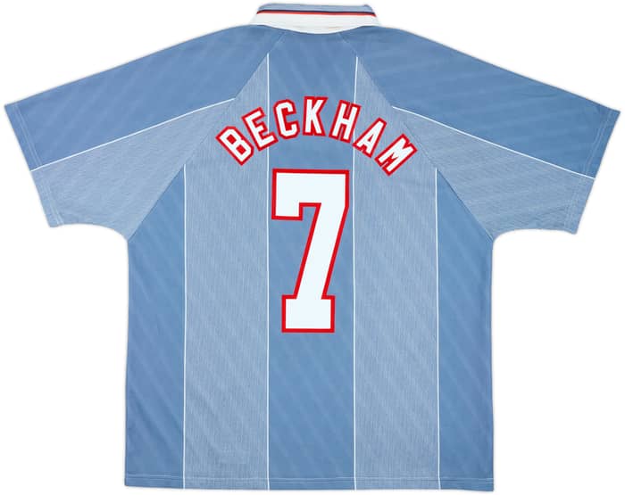 1996-97 England Away Shirt Beckham #7 - 10/10 - (XL)