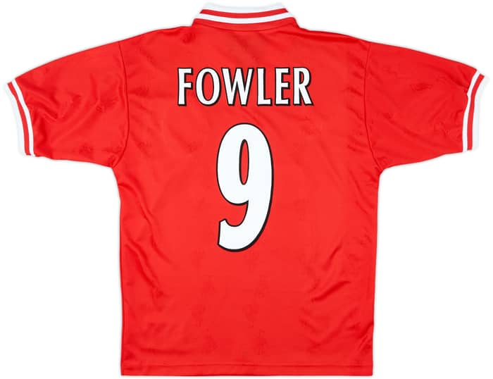 1996-98 Liverpool Home Shirt Fowler #9 - 9/10 - (S)