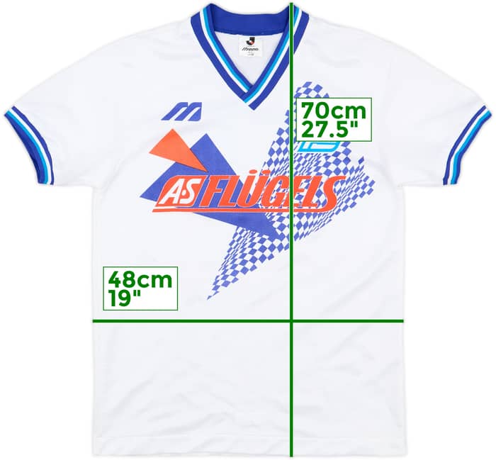 1993-94 Yokohama Flugels Mizuno Training Shirt #7 - 8/10 - (M)
