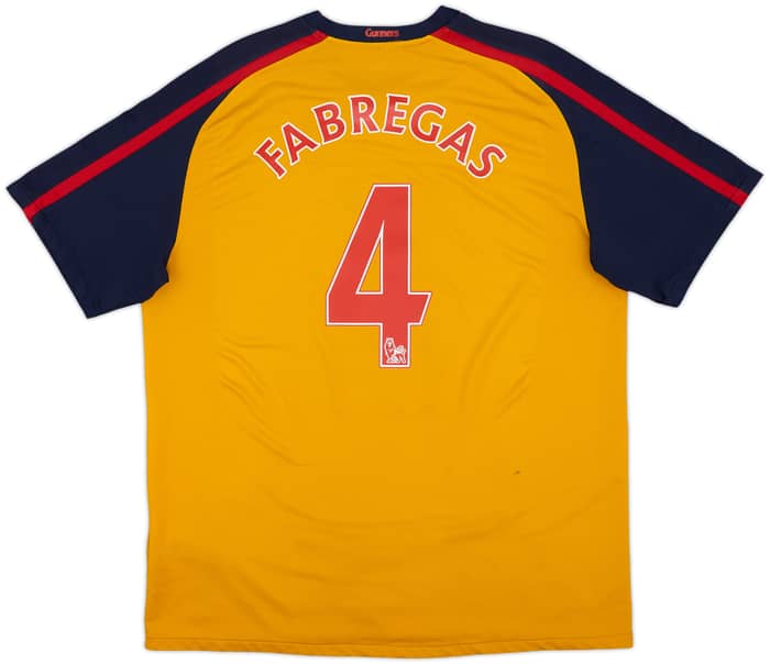 2008-09 Arsenal Away Shirt Fabregas #4 - 6/10 - (XL)