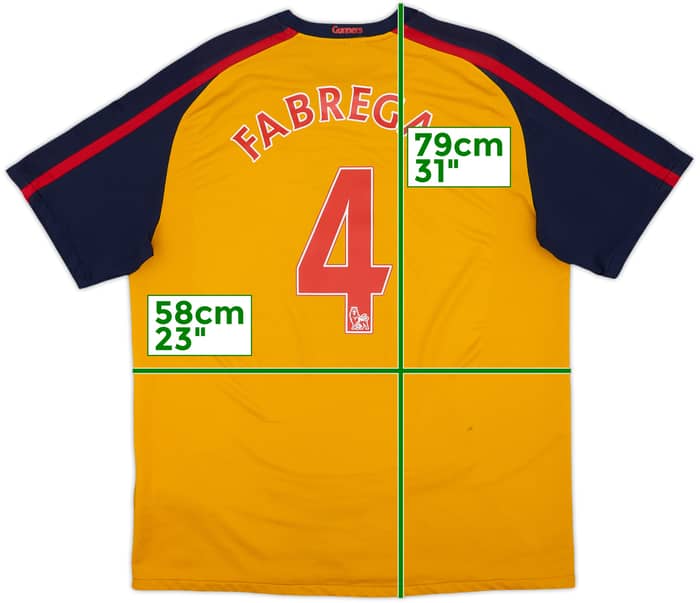 2008-09 Arsenal Away Shirt Fabregas #4 - 6/10 - (XL)