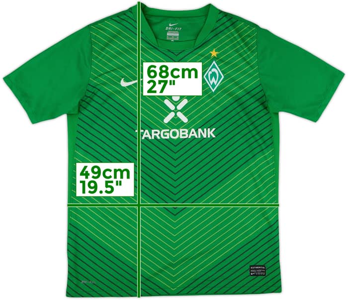 2011-12 Werder Bremen Home Shirt - 8/10 - (XL.Boys)