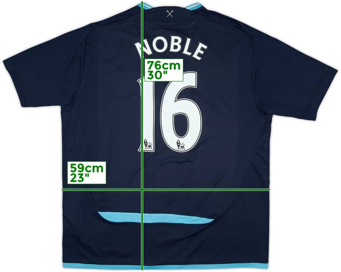 2009-10 West Ham Away Shirt Noble #16 - 6/10 - (XL)