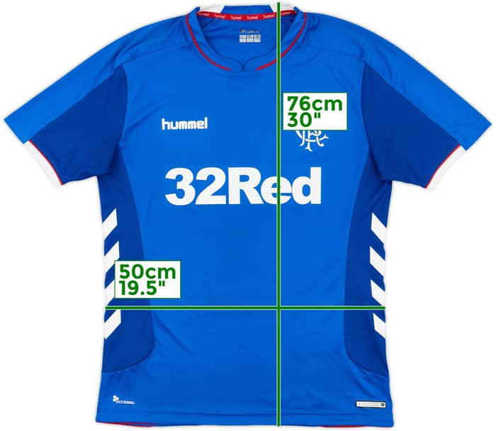 2018-19 Rangers Home Shirt - 8/10 - (L)