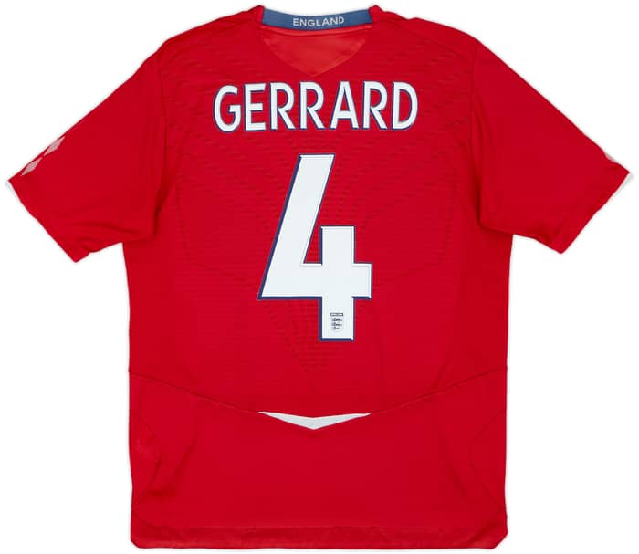 2008-10 England Away Shirt Gerrard #4 - 5/10 - (L)