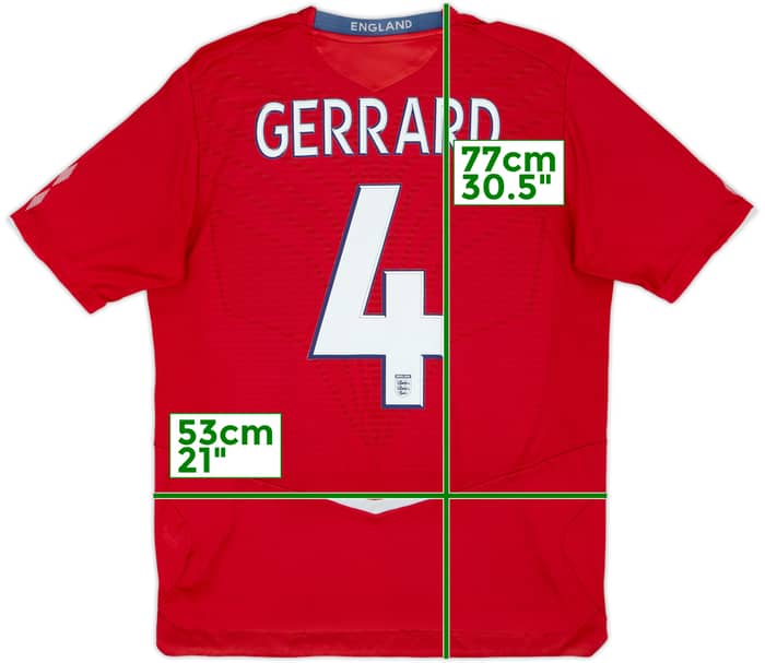2008-10 England Away Shirt Gerrard #4 - 5/10 - (L)