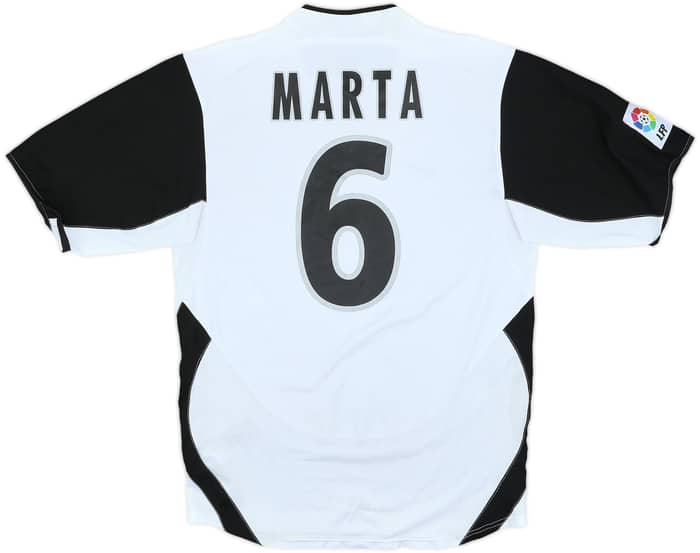 2003-04 Valencia Home Shirt Marta #6 - 8/10 - (S)