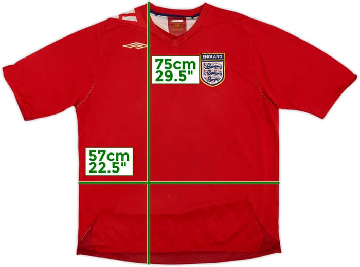 2006-08 England Away Shirt - 5/10 - (XL)