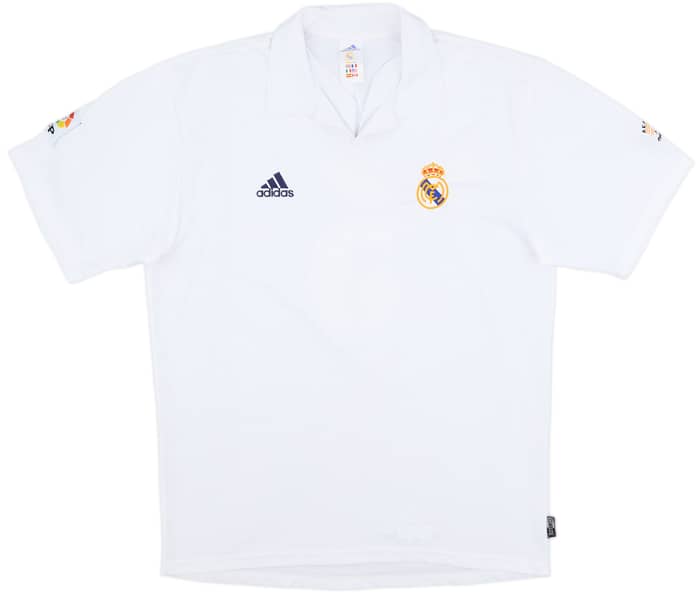 2001 Real Madrid Home Shirt Zidane #5 - 8/10 - (L)
